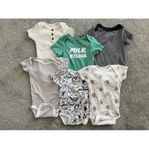 Lot of Six 3-6m Onesies